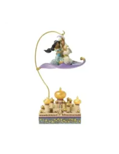 Figura enesco jazmín y aladín sobre agrabah