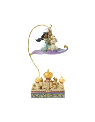 Figura enesco jazmín y aladín sobre agrabah
