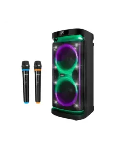Altavoz rumbleboss xl phoenix 160w rms batería 7000 mah función karaoke 2 microfonos inalambricos incluidos