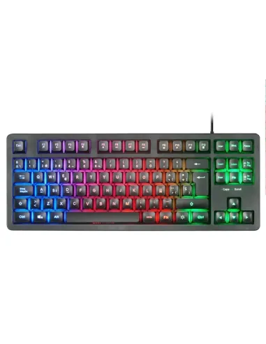 Teclador mars gaming mk023 tkl frgb usb 2.0 negro