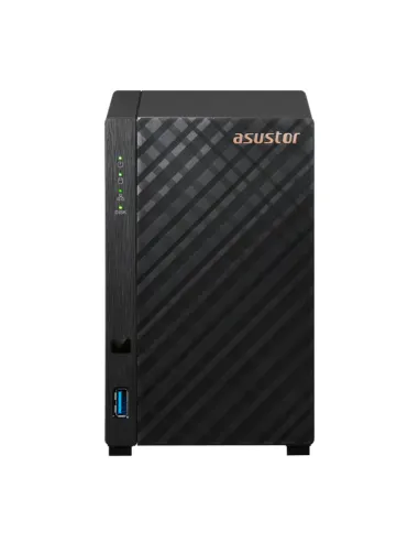 Servidor nas asustor tower 2 bay quad - core 1.7ghz 1gb 2.5gbe x1 usb3.2