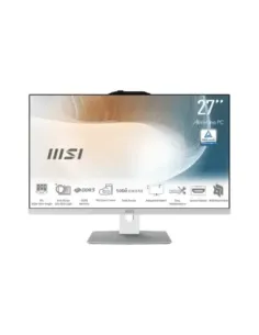 Ordenador all in one msi modern am272p 1m - 1423eu core 7 - 150u -  16gb -  ssd 512gb -  27 pulgadas fhd -  w11p