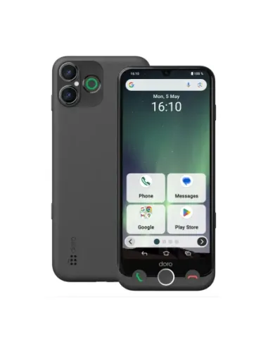 Telefono movil smartphone doro aurora a30 4g -  6gb -  128gb -  6.1 pulgadas -  graphite