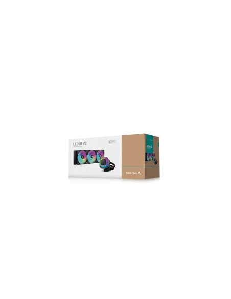 Kit refrigeracion liquida deepcool le360 v2 zero 3x 120mm negro