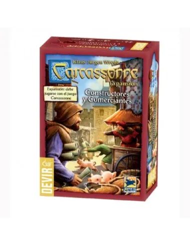 Juego de mesa devir carcassonne constructores y comerciantes