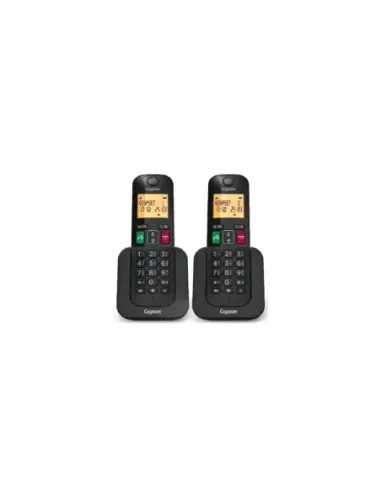 Teléfono Inalámbrico Gigaset Elemental 400 DUO/ Negro