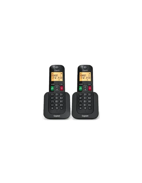Teléfono Inalámbrico Gigaset Elemental 400 DUO/ Negro