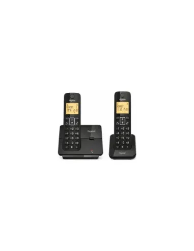 Teléfono Inalámbrico Gigaset Essential 300 DUO/ Negro