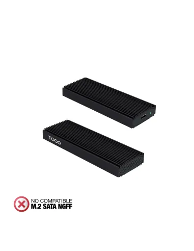 TooQ Caja Externa para SSD M.2 NVMe PICe, Negra