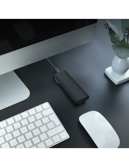 TooQ Caja Externa para SSD M.2 NVMe PICe, Negra