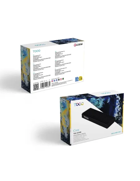 TooQ Caja Externa para SSD M.2 NVMe PICe, Negra