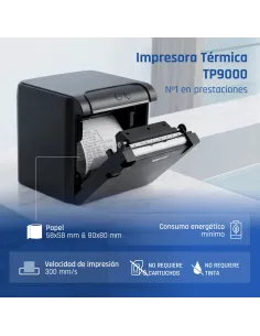 iggual Impresora Térmica TP9000 USB+RJ45(RS232)+Ethernet 2