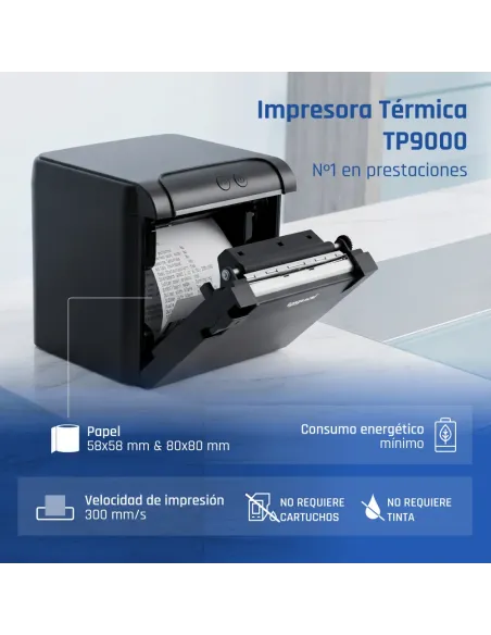 iggual Impresora Térmica TP9000 USB+RJ45(RS232)+Ethernet