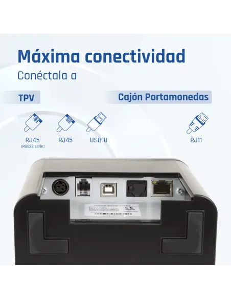 iggual Impresora Térmica TP9000 USB+RJ45(RS232)+Ethernet