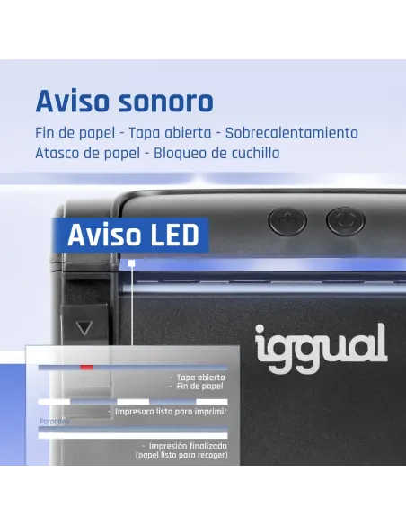 iggual Impresora Térmica TP9000 USB+RJ45(RS232)+Ethernet