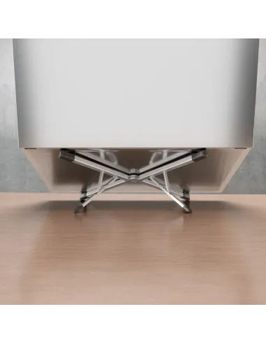 AISENS LPS4M-461 soporte para ordenador portátil Soporte para ordenador portátil y tableta Plata 38,1 cm (15")