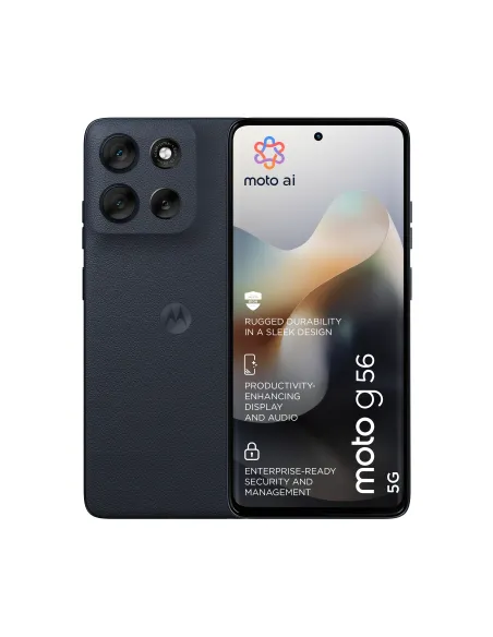 Motorola moto g56 5G 17,1 cm (6.72") Ranura híbrida Dual SIM Android 15 USB Tipo C 8 GB 256 GB 5200 mAh Negro