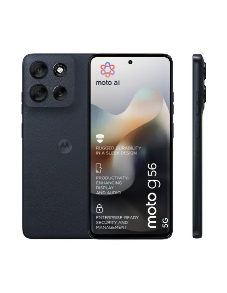 Motorola moto g56 5G 17,1 cm (6.72") Ranura híbrida Dual SIM Android 15 USB Tipo C 8 GB 256 GB 5200 mAh Negro
