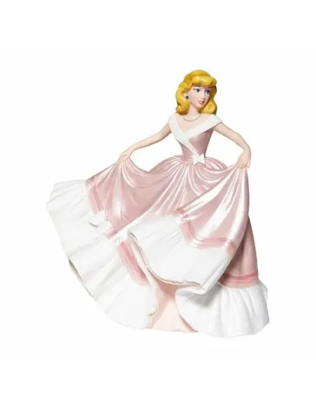 Figura enesco disney la cenicienta la cenicienta con vestido rosa