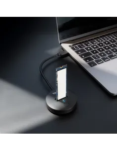 TooQ Docking Station USB-C 3.2 Gen 2x1 para SSD M.2 NVMe PICe, Negra 2