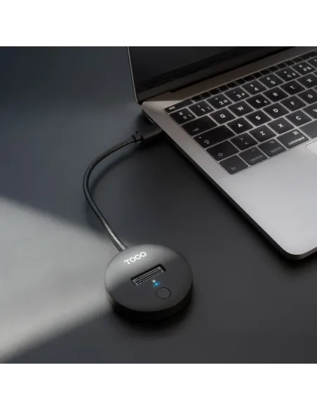 TooQ Docking Station USB-C 3.2 Gen 2x1 para SSD M.2 NVMe PICe, Negra
