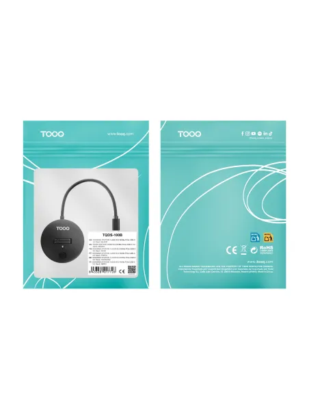 TooQ Docking Station USB-C 3.2 Gen 2x1 para SSD M.2 NVMe PICe, Negra