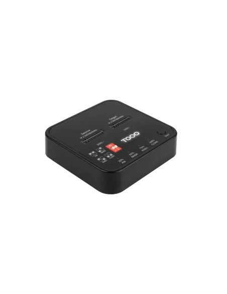 TooQ Docking Station USB-C 3.2 Gen 2 Dual Bay para SSD M.2 NGFF NVMe Clonador, Negro