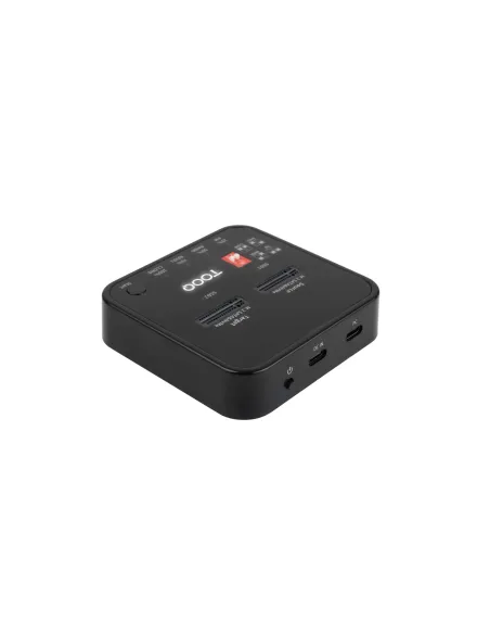 TooQ Docking Station USB-C 3.2 Gen 2 Dual Bay para SSD M.2 NGFF NVMe Clonador, Negro