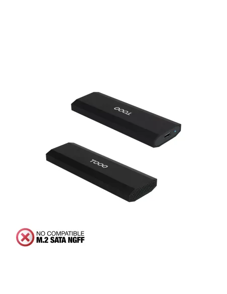 TooQ Caja Externa para SSD M.2 NVMe PICe, Negra