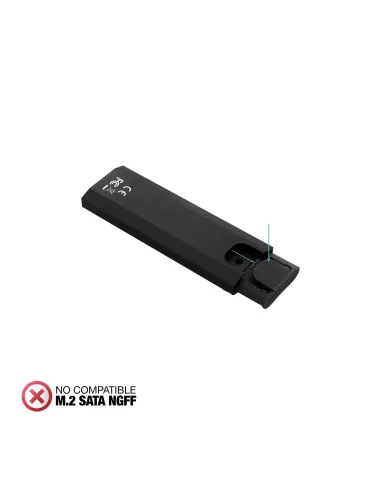 TooQ Caja Externa para SSD M.2 NVMe PICe, Negra
