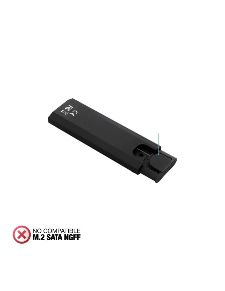 TooQ Caja Externa para SSD M.2 NVMe PICe, Negra
