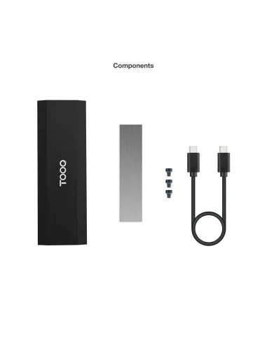 TooQ Caja Externa para SSD M.2 NVMe PICe, Negra