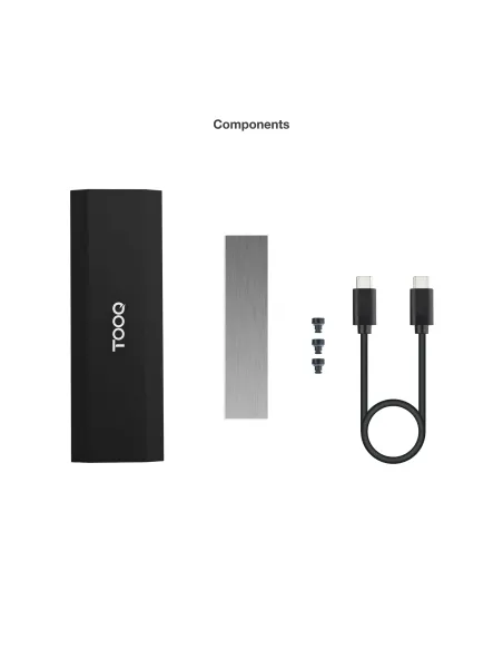 TooQ Caja Externa para SSD M.2 NVMe PICe, Negra