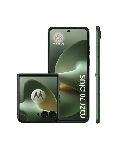 Motorola razr 70 plus 17,5 cm (6.9") SIM doble Android 16.0 5G USB Tipo C 12 GB 512 GB 4500 mAh Verde oscuro