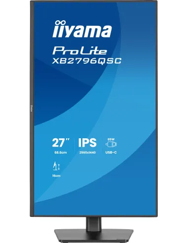 iiyama ProLite XB2796QSC-B1 pantalla para PC 68,6 cm (27") 2560 x 1440 Pixeles Quad HD LED Negro