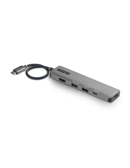 StarTech.com Mini Dock USB-C A HDMI - Adaptador Multipuertos Tipo C - PD de 140W - 4K 60Hz - Hub USB 10Gbps - Para MacBook  