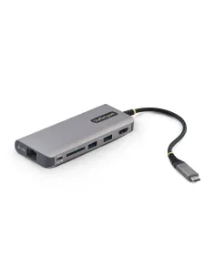 StarTech.com Adaptador Multipuertos USB-C a HDMI - PD 140W - Hub Ladrón USB de 3 Puertos - 4K 60Hz - Ranura para Tarjetas SD -