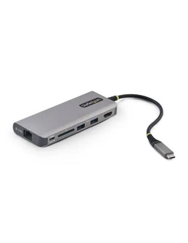 StarTech.com Adaptador Multipuertos USB-C a HDMI - PD 140W - Hub Ladrón USB de 3 Puertos - 4K 60Hz - Ranura para Tarjetas SD -