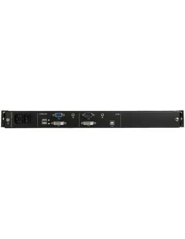 StarTech.com Consola KVM de Doble Carril HD 1080p para Rack de Servidores - Teclado QWERTY - KVM de 1 Puerto DVI VGA con