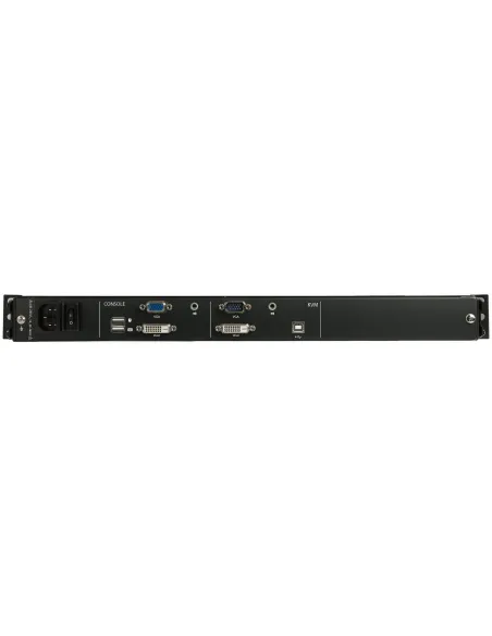 StarTech.com Consola KVM de Doble Carril HD 1080p para Rack de Servidores - Teclado QWERTY - KVM de 1 Puerto DVI VGA con