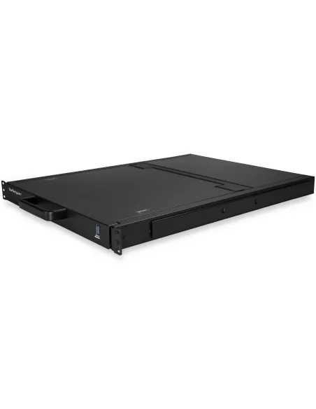 StarTech.com Consola KVM de 16 Puertos para Montaje en Rack con Cables de 1,8m - Teclado QWERTY - Conmutador KVM integrado con