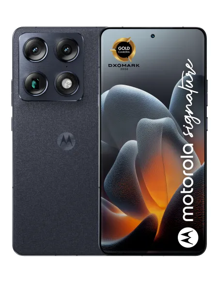 Motorola signature 17,2 cm (6.78") SIM doble Android 16.0 5G USB Tipo C 12 GB 256 GB 5200 mAh Azul oscuro