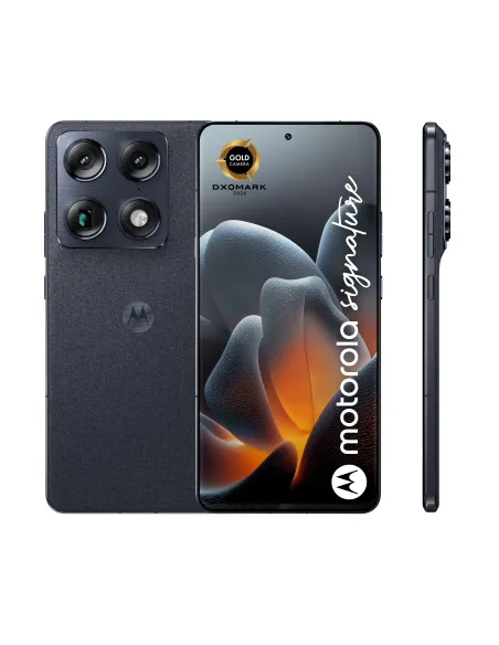Motorola signature 17,2 cm (6.78") SIM doble Android 16.0 5G USB Tipo C 12 GB 256 GB 5200 mAh Azul oscuro