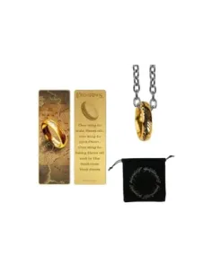Pack regalo cinereplicas el señor de los anillos marcapaginas metal y anillo único