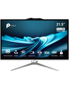 MSI Pro AP222T 14MA-614EU Intel® Core™ i3 i3-14100 54,6 cm (21.5") 1920 x 1080 Pixeles Pantalla táctil PC todo en uno 8 GB