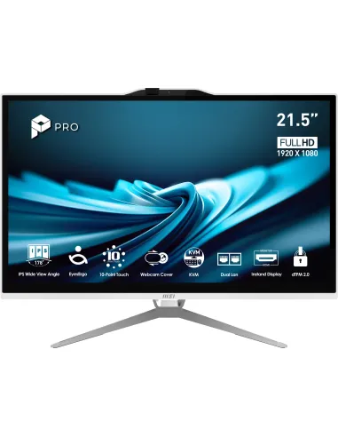 MSI Pro AP222T 14MA-614EU Intel® Core™ i3 i3-14100 54,6 cm (21.5") 1920 x 1080 Pixeles Pantalla táctil PC todo en uno 8 GB