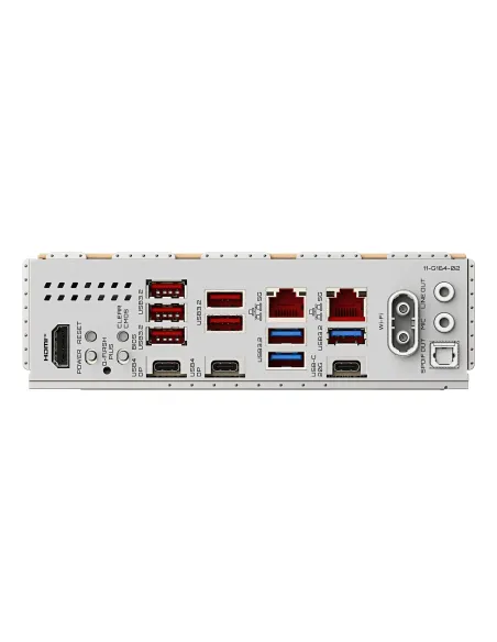 GIGABYTE X870E AERO X3D WOOD Placa Base - Compatible con procesadores AMD Ryzen 9000, VRM digital de 16+2+2 fases, hasta 9000Hz