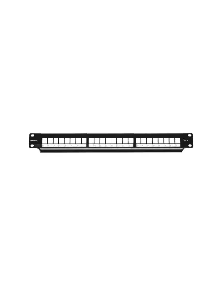 Phoenix patch panel vacio para rack de 24 puertos categoria 6 1u