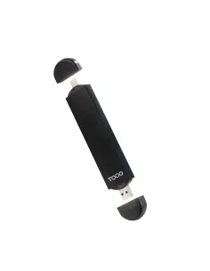 TooQ Caja Externa USB-C M + USB-A M para SSD M.2 NGFF NVMe, Negra