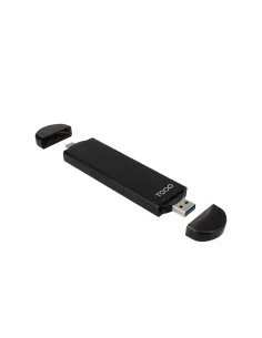 TooQ Caja Externa USB-C M + USB-A M para SSD M.2 NGFF NVMe, Negra 2